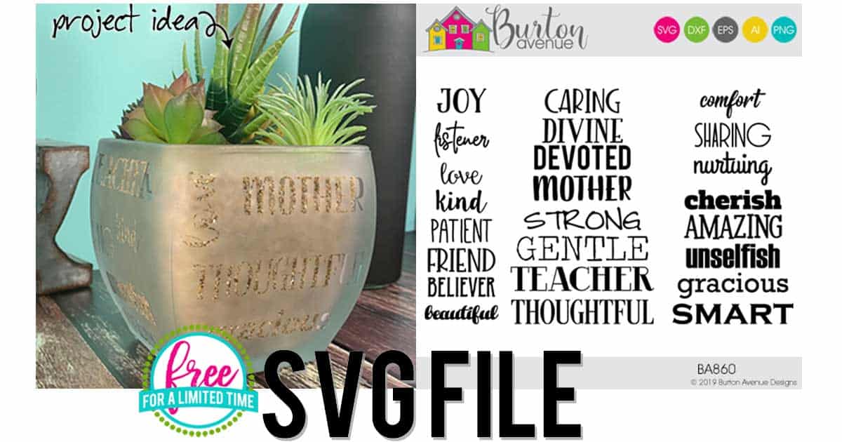 DIY Mother's Day Etched Vase Burton Avenue