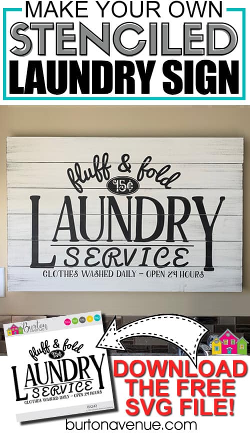 Download Diy Stenciled Laundry Room Sign Burton Avenue