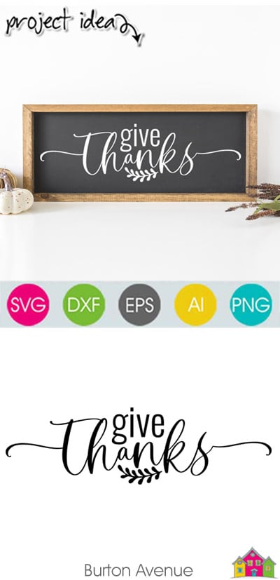 Give Thanks SVG File