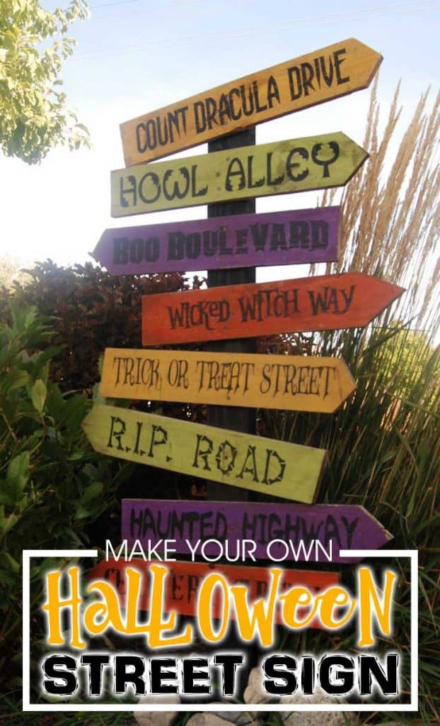 Learn how to make your own Halloween Street Sign with this step by step tutorial.