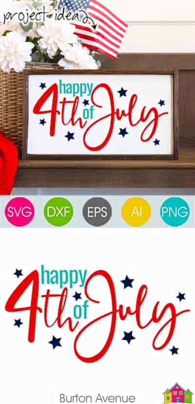 Happy 4th of July SVG File