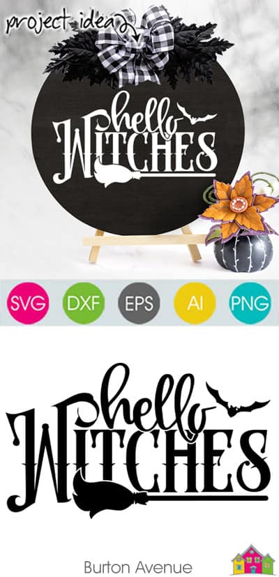 Hello Witches SVG File