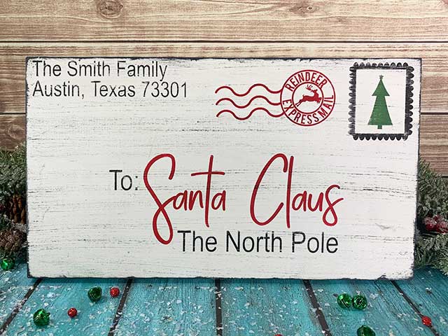 Download Diy Personalized Letter To Santa Sign Burton Avenue