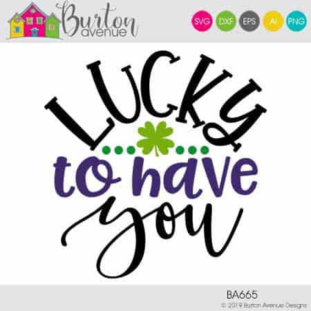 This free SVG file will be available to download for free until 3/12/19. So many possibilities of DIY projects with this Lucky to have You SVG. Make signs, pillows, t-shirts and more with this Lucky to have You SVG file. Free Ai, SVG, PNG, EPS & DXF download. Lucky to have You SVG files works with Cricut, Cameo Silhouette and other major cutting machines. #stpatrickssilhouette #stpatrickscircut #stpatrickssvg #silhouette #cricutexplore