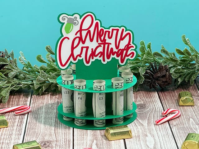 Merry Christmas Money Box Gift Set – Includes Card, Bags & Fun Way To Gift Cash For Holidays - View #9