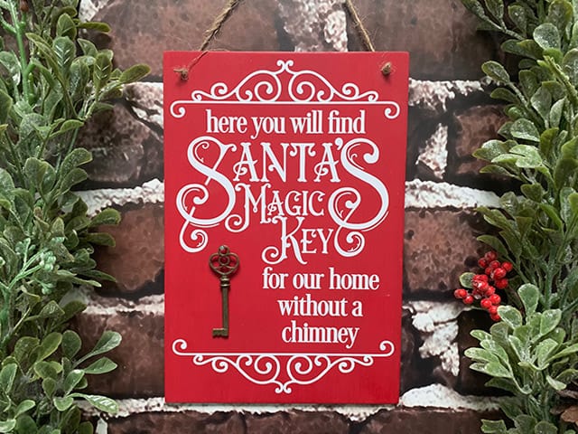 Help Santa get into your home on Christmas Eve with a magic key