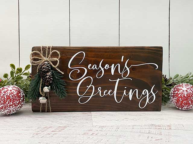 Easy Christmas Wood Sign - Burton Avenue