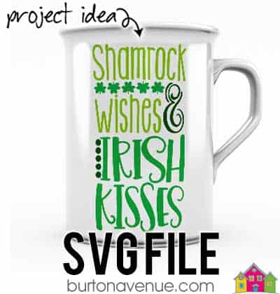 This free SVG file will be available to download for free until 2/28/19. So many possibilities of DIY projects with this Free Shamrock Wishes & Irish Kisses SVG. Make signs, pillows, t-shirts and more with this Free Shamrock Wishes & Irish Kisses SVG file. Free Ai, SVG, PNG, EPS & DXF download. Free Shamrock Wishes & Irish Kisses SVG files works with Cricut, Cameo Silhouette and other major cutting machines. #stpatrickssilhouette #stpatrickscircut #stpatrickssvg #silhouette #cricutexplore