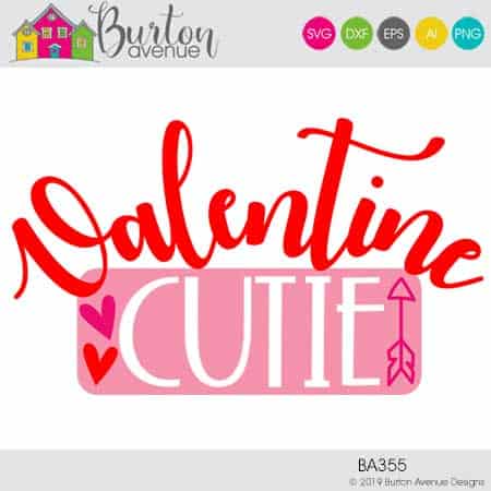 This free SVG file will be available to download for free until 2/21/19. So many possibilities of DIY projects with this Free Valentine Cutie SVG. Make signs, pillows, t-shirts and more with this Free Valentine Cutie SVG file. Free Ai, SVG, PNG, EPS & DXF download. Free Valentine Cutie SVG files works with Cricut, Cameo Silhouette and other major cutting machines. #valentinesilhouette #valentinecircut #valentinesvg #silhouette #cricutexplore