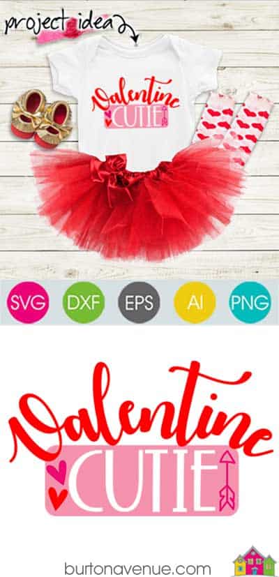 This free SVG file will be available to download for free until 2/21/19. So many possibilities of DIY projects with this Free Valentine Cutie SVG. Make signs, pillows, t-shirts and more with this Free Valentine Cutie SVG file. Free Ai, SVG, PNG, EPS & DXF download. Free Valentine Cutie SVG files works with Cricut, Cameo Silhouette and other major cutting machines. #valentinesilhouette #valentinecircut #valentinesvg #silhouette #cricutexplore
