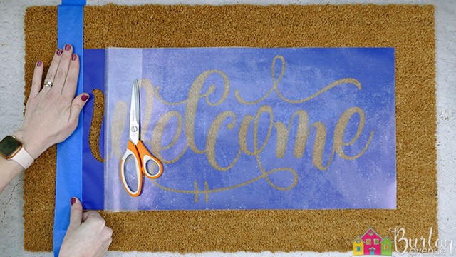 DIY Doormat with Stencil Revolution — Savannah by Season