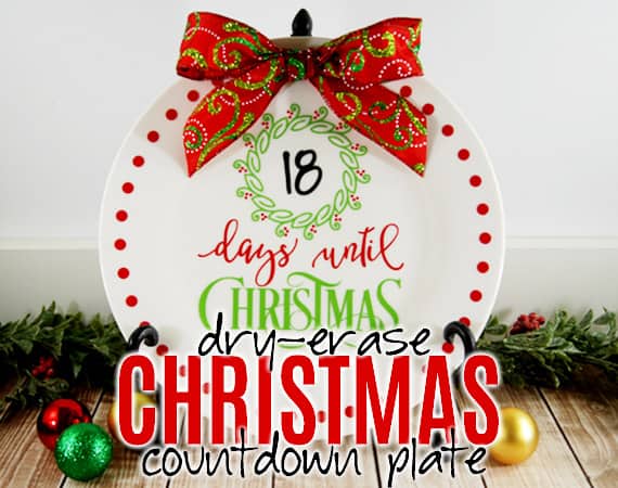 Countdown the days until Christmas arrives with this easy to do project. #christmassvg #christmascountdown #silhouette #cricut