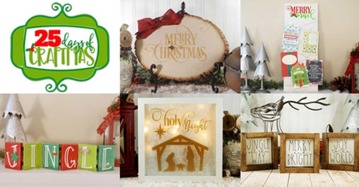 25 Christmas projects you can make with your Silhouette, Cricut, Brother or other electronic cutting machine. Every project includes a free Christmas SVG file so you can make the project at home. Christmas Silhouette Projects are great for gifts, home decor and more. Christmas Cricut Projects are great for gifts, home decor and more. #ChristmasSilhouette #ChristmasCricut #ChristmasSVG
