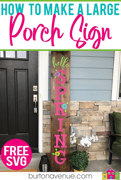 Download How To Make A Large Porch Sign Burton Avenue