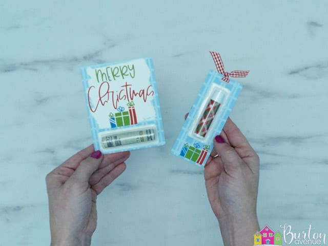 Easy Christmas Money or Lip Balm Cards - Burton Avenue