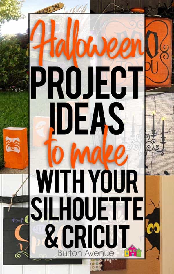 Silhouette and Cricut Halloween project ideas. A big list of quick and easy Halloween project ideas to make with your Silhouette or Cricut. These Halloween crafts and projects are perfect to make your Halloween Spooktacular.