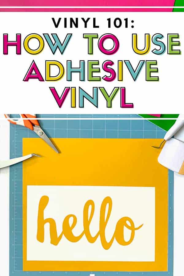 Adhesive Vinyl 101 - How to Cut and Apply Vinyl with Cricut! 