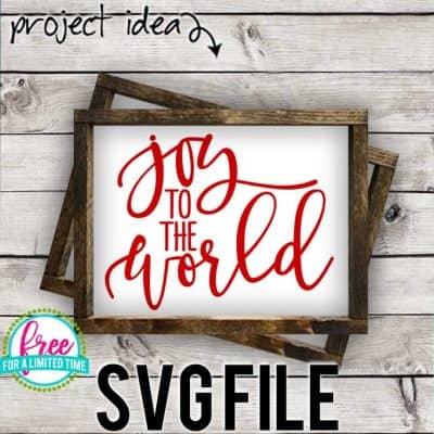 So many possibilities of DIY projects with this Free Joy to the World SVG. Make signs, pillows, t-shirts and more for with this Free Joy to the World SVG file . Free Ai, SVG, PNG, EPS & DXF download. Free Joy to the World SVG files works with Cricut, Cameo Silhouette and other major cutting machines. #christmassvg #christmascricut #christmassilhouette #merrychristmassvg #silhouette #cricutexplore