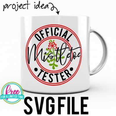 So many possibilities of DIY projects with this Free Official Mistletoe Tester SVG. Make signs, pillows, t-shirts and more for Christmas with this Free Official Mistletoe Tester SVG file . Free Ai, SVG, PNG, EPS & DXF download. Free Official Mistletoe Tester SVG files works with Cricut, Cameo Silhouette and other major cutting machines. #christmassvg #christmasrcricut #christmassilhouette #christmassvg #silhouette #cricutexplore