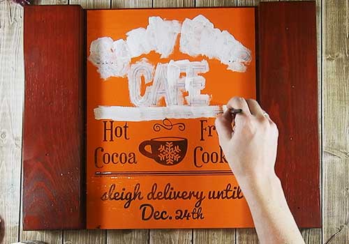 Make this cute DIY Wood Tray for Christmas sign with this easy to follow tutorial. With a few tools and your Silhouette or Cricut machine, you'll be able to create this DIY Wood Christmas Tray for your home. This DIY project is easy and quick to make and is the perfect decoration for home. #ChristmasSilhouette #ChristmasCricut #ChristmasSVG