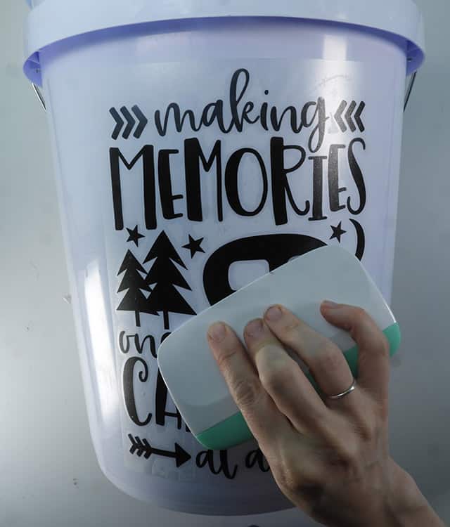 DIY Make your Own Camping Bucket Camping Bucket DECAL