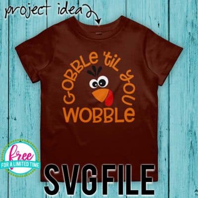 So many possibilities of DIY projects with this Free Gobble 'til you Wobble SVG. Make signs, pillows, t-shirts and more for with this Free Gobble 'til you Wobble SVG file . Free Ai, SVG, PNG, EPS & DXF download. Free Gobble 'til you Wobble SVG files works with Cricut, Cameo Silhouette and other major cutting machines. #thanksgivingsvg #thanksgivingcricut #thanksgivingsilhouette #happythanksgivingsvg #silhouette #cricutexplore
