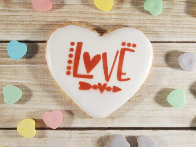 6x6in Hearts Love Cookie Stencils for Royal Icing, Valentine Stencils —  CHIMIYA