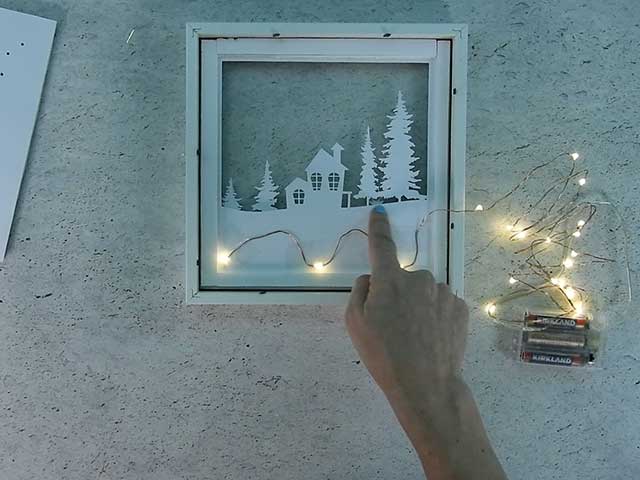 snow shadow box