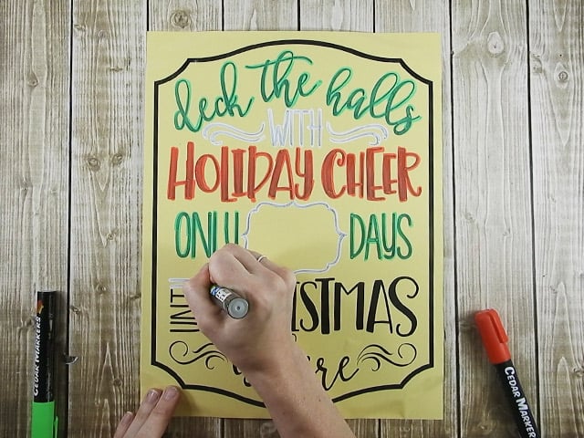 Countdown the days until Christmas arrives with this easy to do project. #christmassvg #christmascountdown #silhouette #cricut