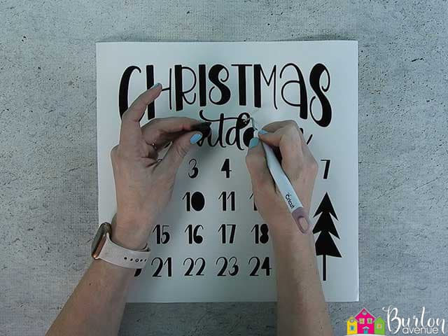 How to Make a Stencil with your Cricut - Burton Avenue