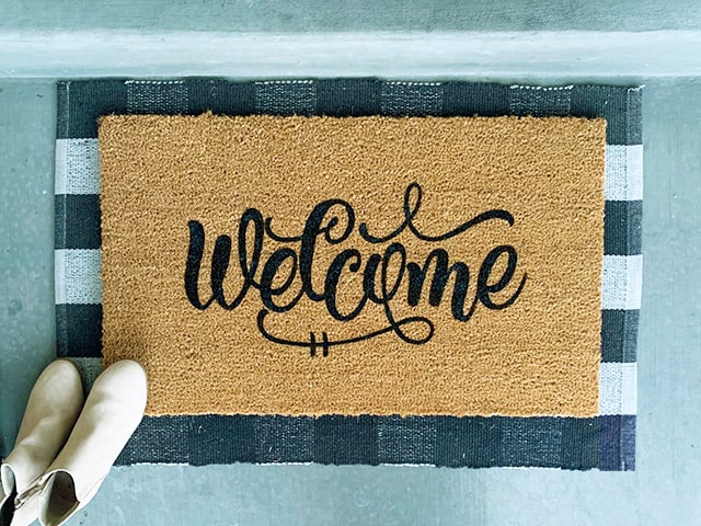 Personalized Door Mat, Home Decor, Welcome Mat, Door Mats Indoor